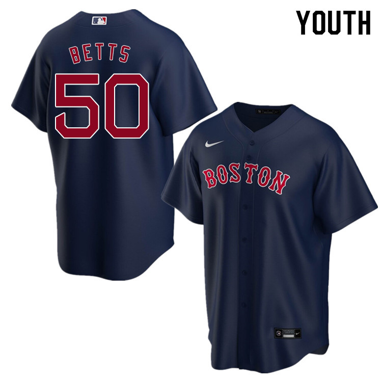 Nike Youth #50 Mookie Betts Boston Red Sox Baseball Jerseys Sale-Navy